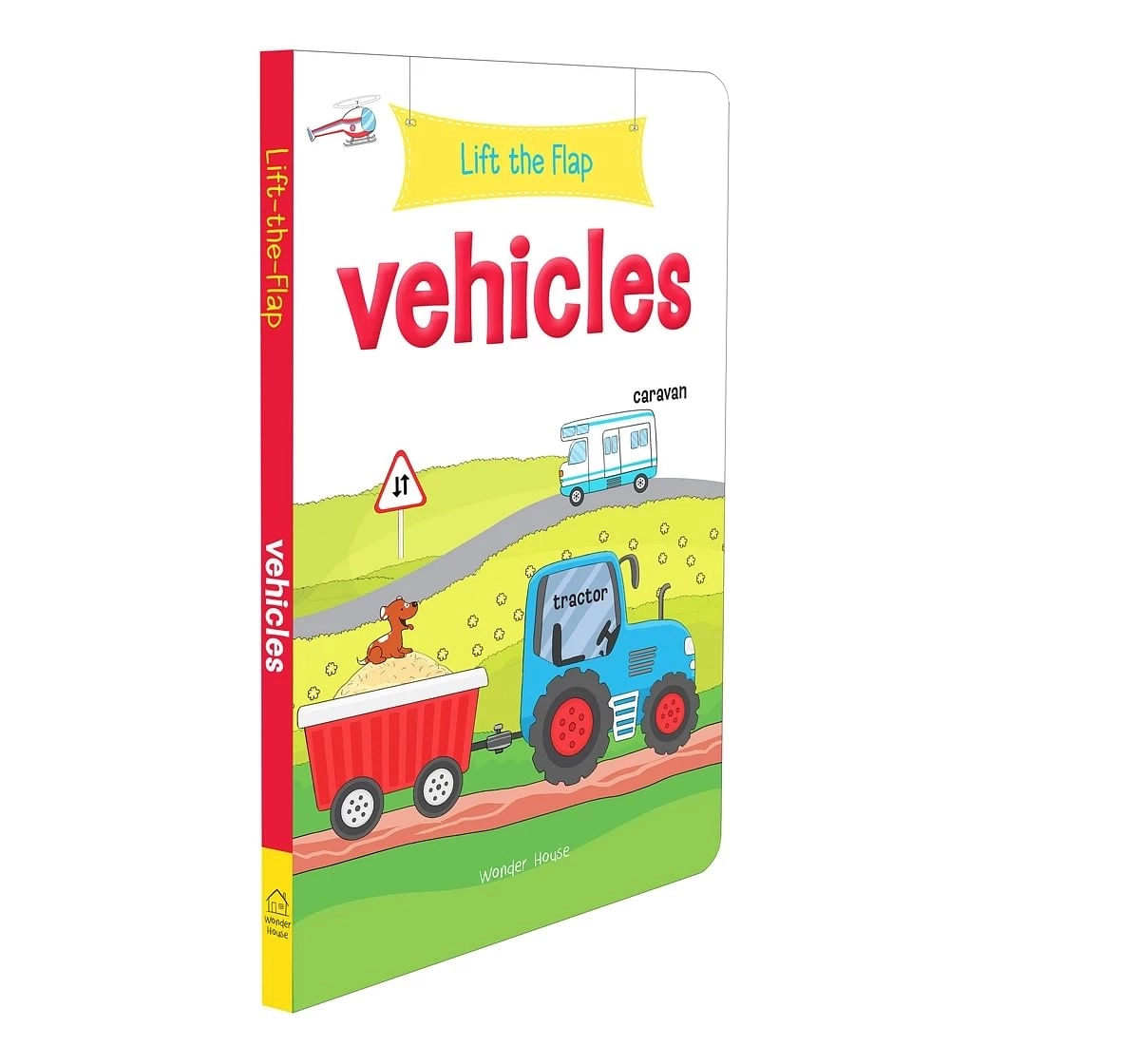 Wonder House Books Lift the Flap Vehicles Early Learning Novelty Board Book for kids 0M+, Multicolour