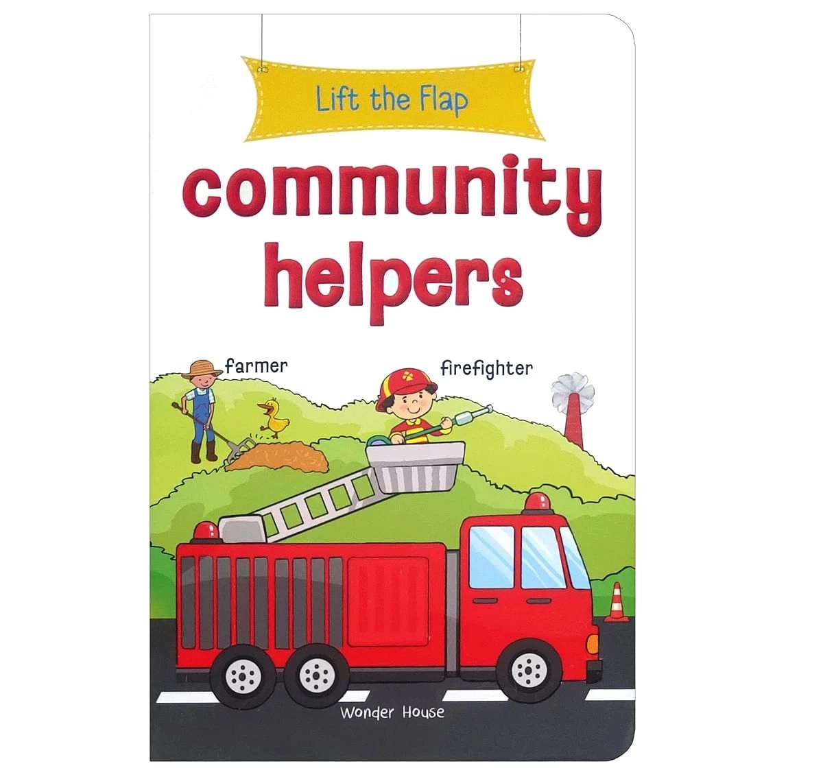 Wonder House Books Look Whos Hiding Farm Pull the Tab Novelty Books for kids 0M+, Multicolour