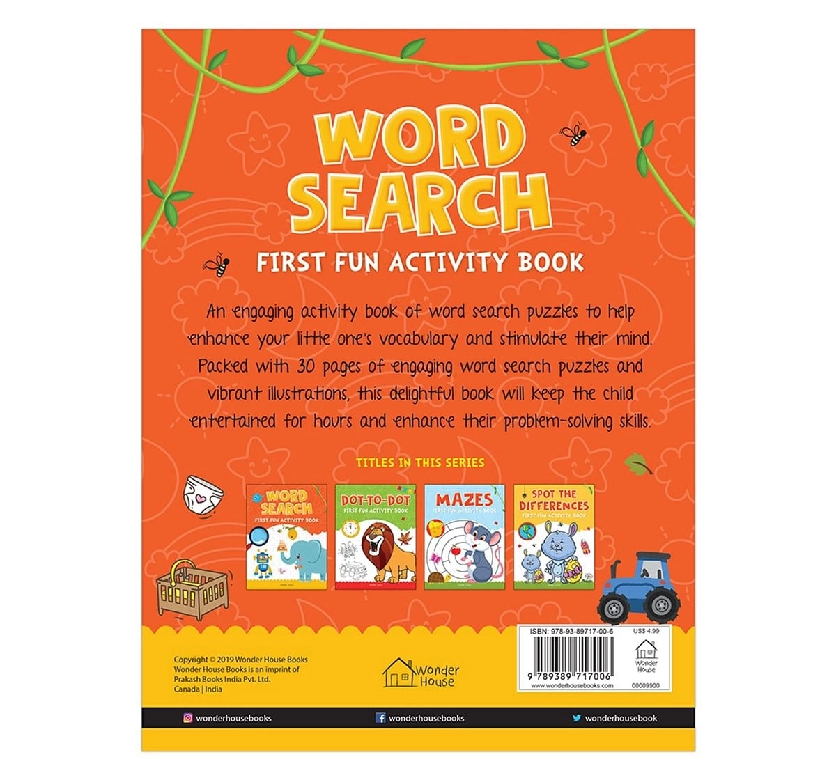 Wonder House Books Word Search First Fun Activity Books Paperback Multicolor 3Y+