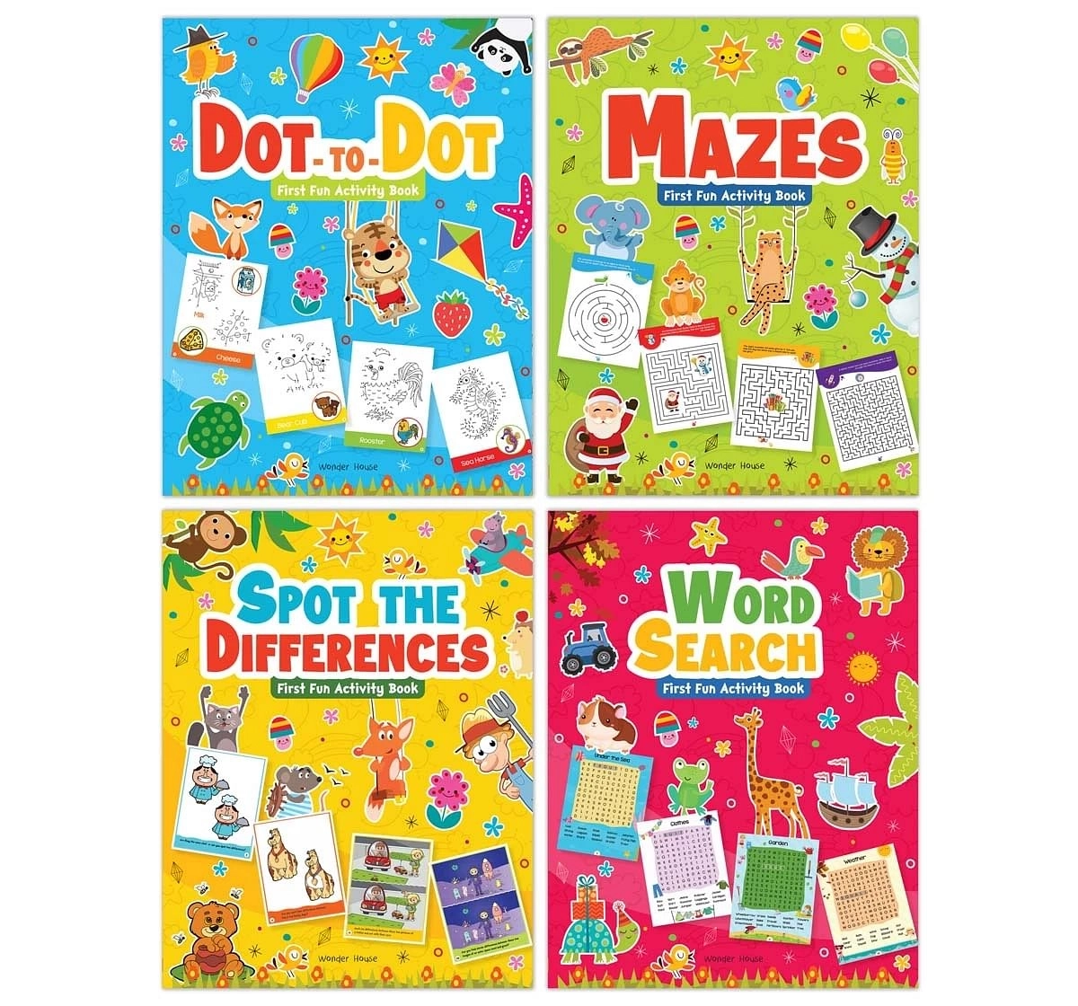 Wonder House Books My First Fun Activity Boxset of 4 Books 0M+, Multicolour