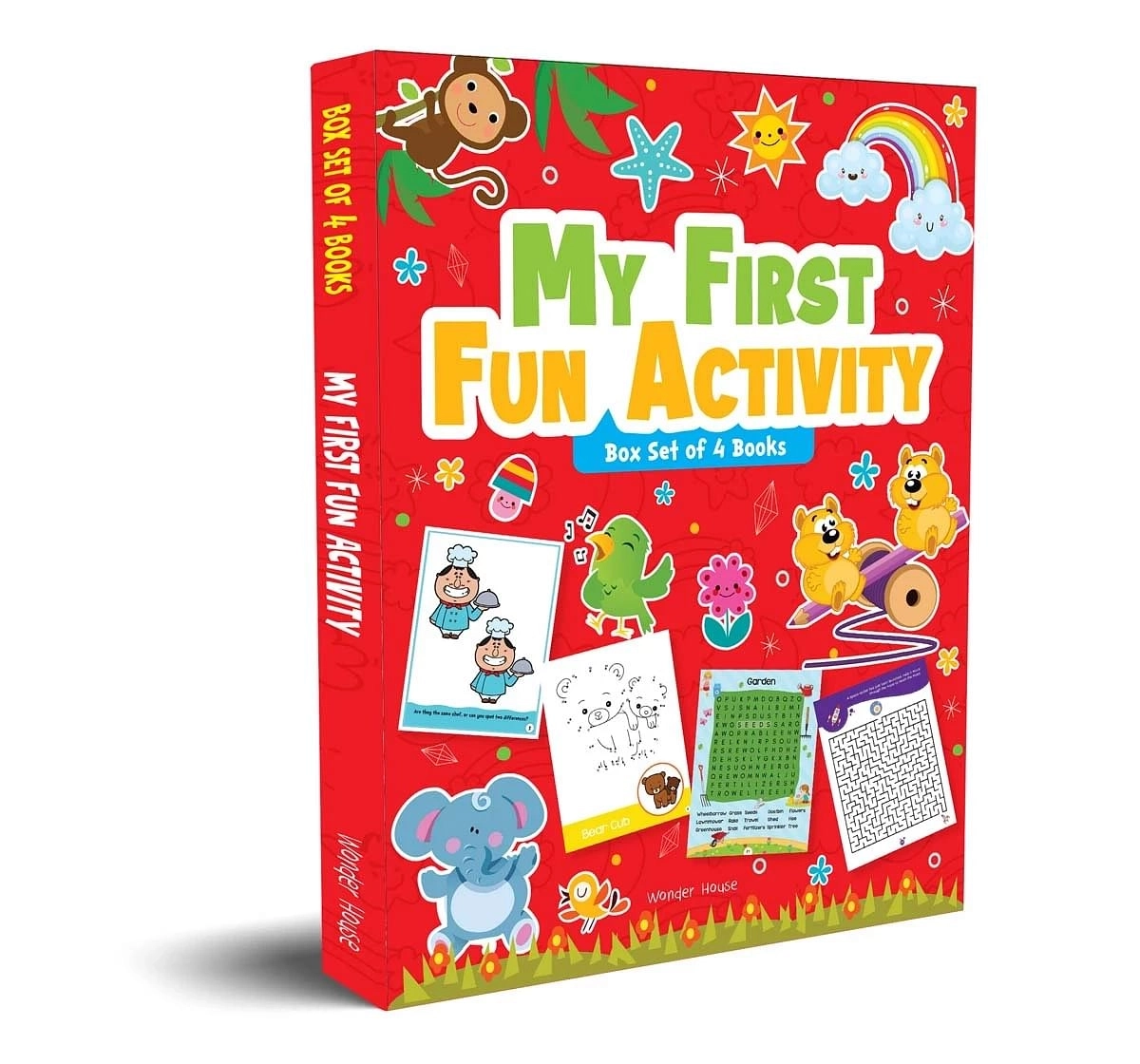 Wonder House Books My First Fun Activity Boxset of 4 Books 0M+, Multicolour