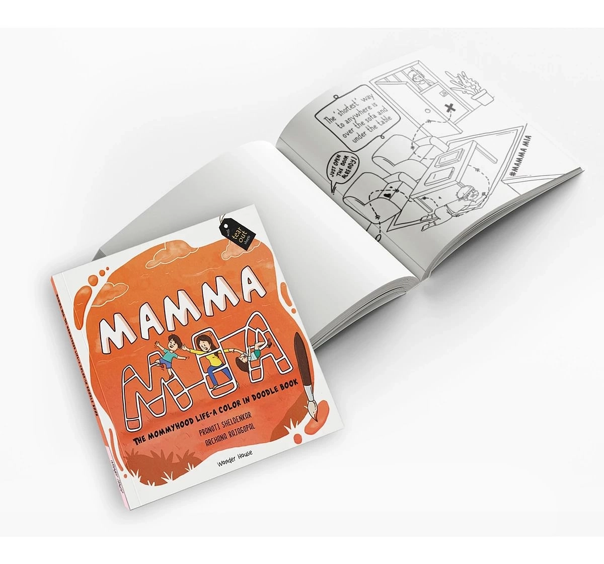 Wonder House Books Mamma Mia the Mommy hood Life A Color In Doodle Book for kids 0M+, Multicolour