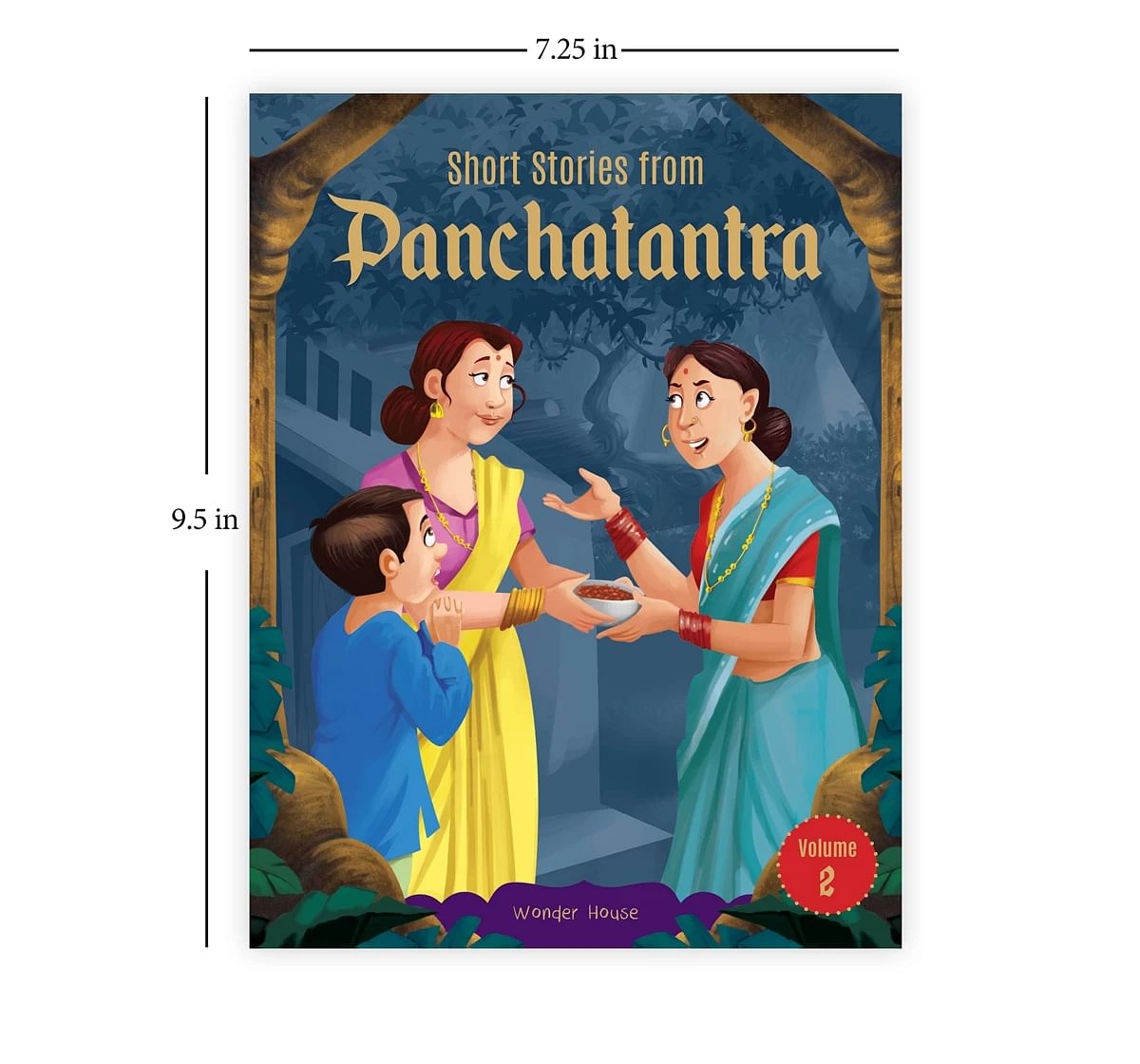 Wonder House Books Short Stories With Morals From Panchatantra Volume 2 Abridged Illustrated Book for kids 5Y+, Multicolour