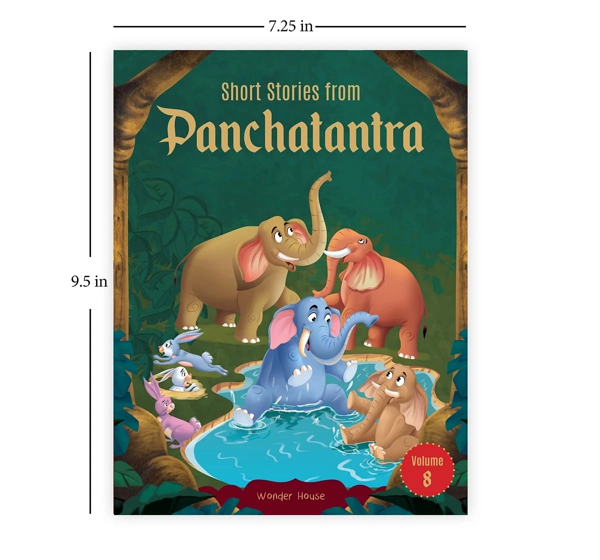 Wonder House Books Short Stories With Morals From Panchatantra Volume 8 Abridged Illustrated for kids 5Y+, Multicolour