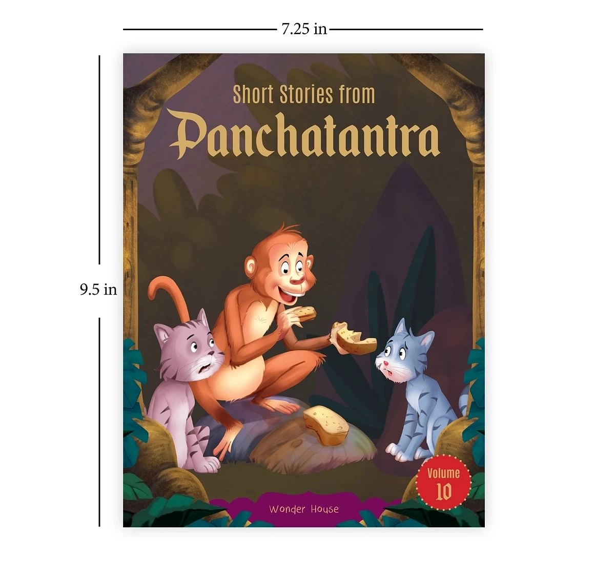 Wonder House Books Short Stories With Morals From Panchatantra Volume 10 Abridged Illustrated for kids 5Y+, Multicolour