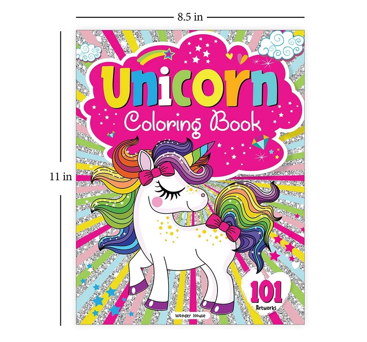 Wonder House Books 101 Unicorn Colouring Book Fun Activity ColouringPaperback Multicolor 3Y+