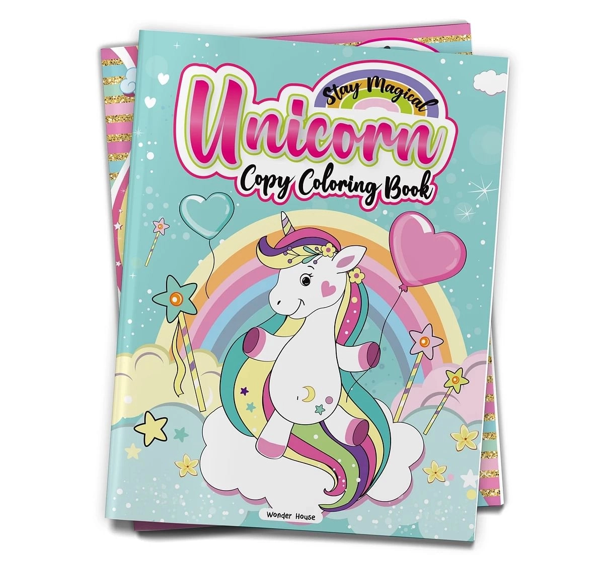 Wonder House Books Stay Magical Unicorn Coloring Book for kids 3Y+, Multicolour