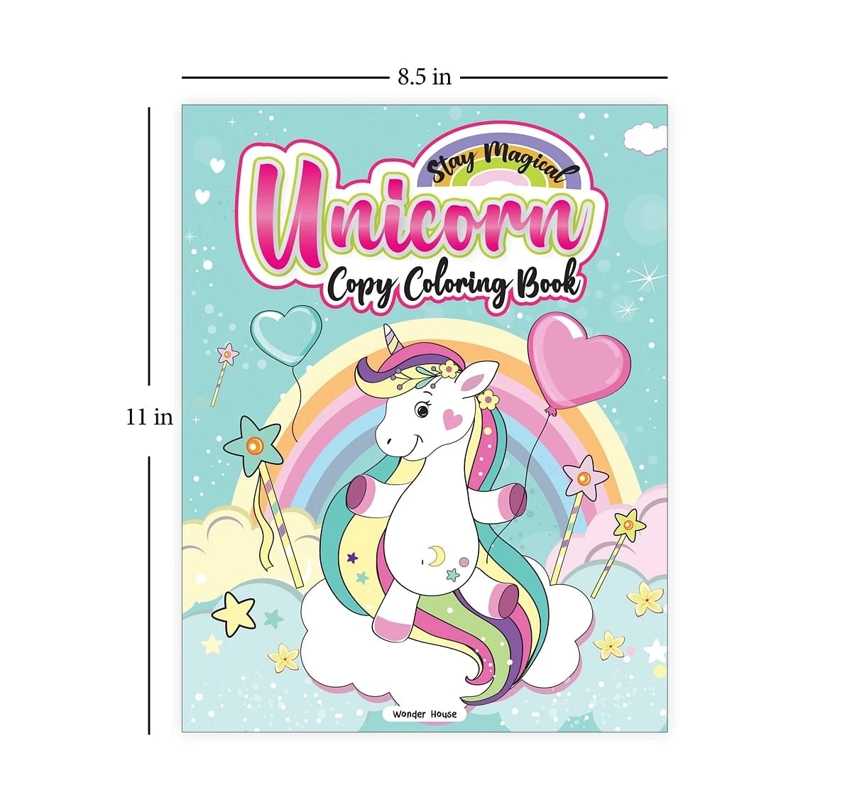 Wonder House Books Stay Magical Unicorn Coloring Book for kids 3Y+, Multicolour