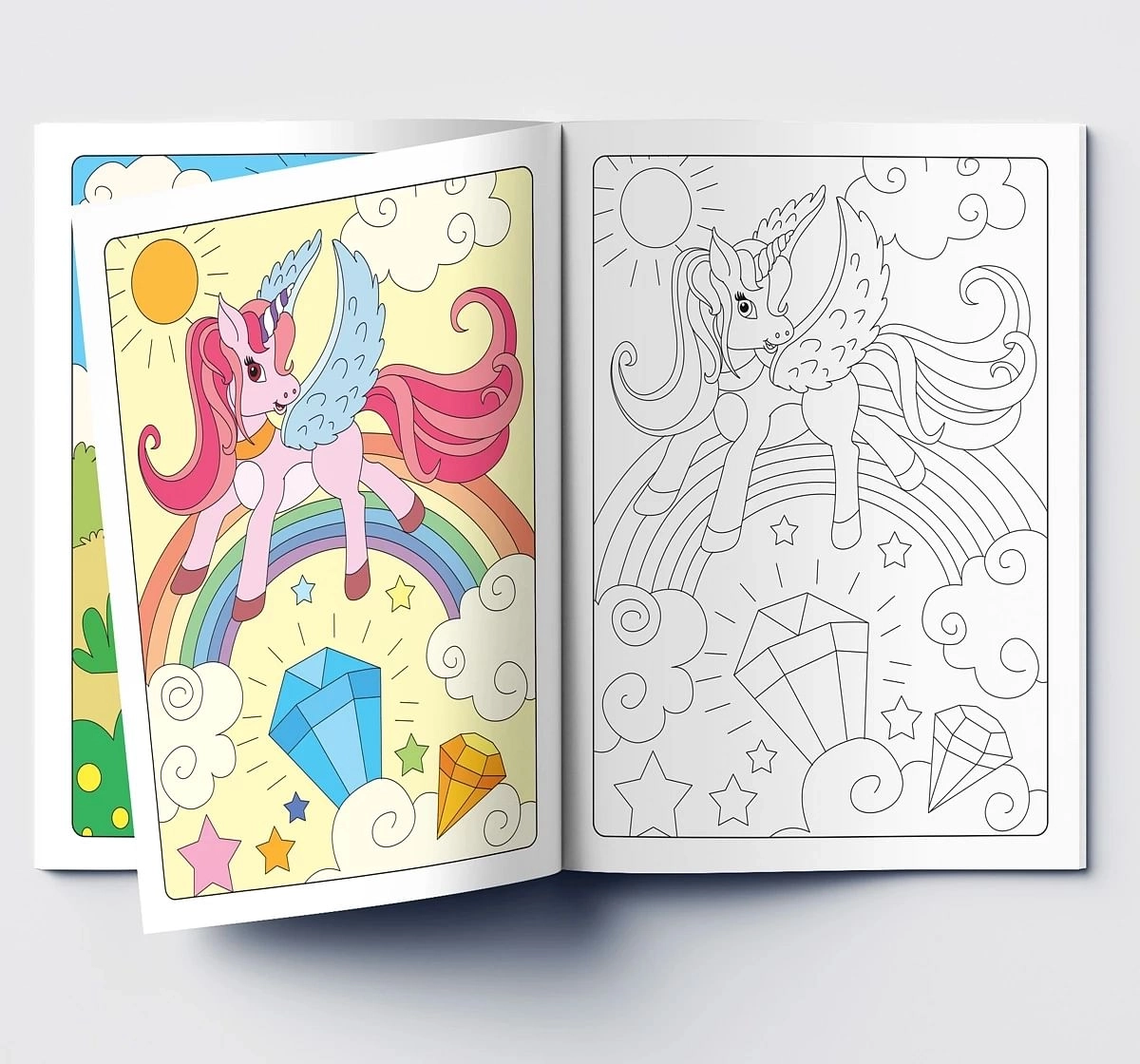 Wonder House Books Stay Magical Unicorn Coloring Book for kids 3Y+, Multicolour