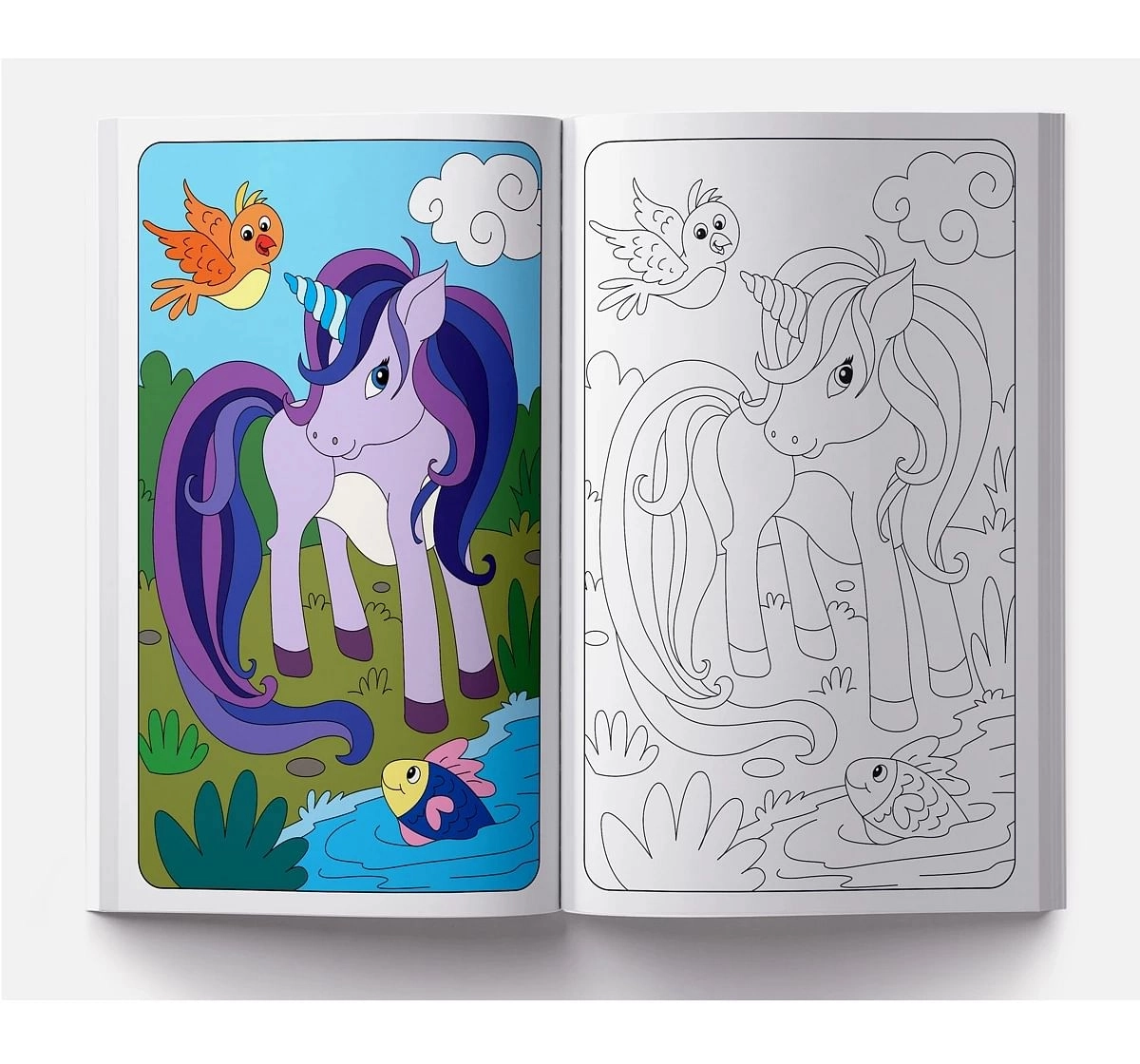 Wonder House Books Its Ok To Be A Unicorn Gaint Coloring Book for kids 3Y+, Multicolour