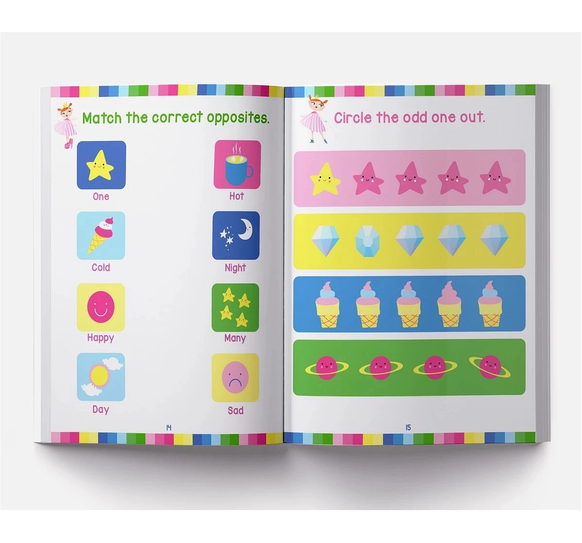 Wonder House Books Dream Like A Unicorn Reusable Wipe and Clean Activity Book With 15 Sheets for kids 2Y+, Multicolour