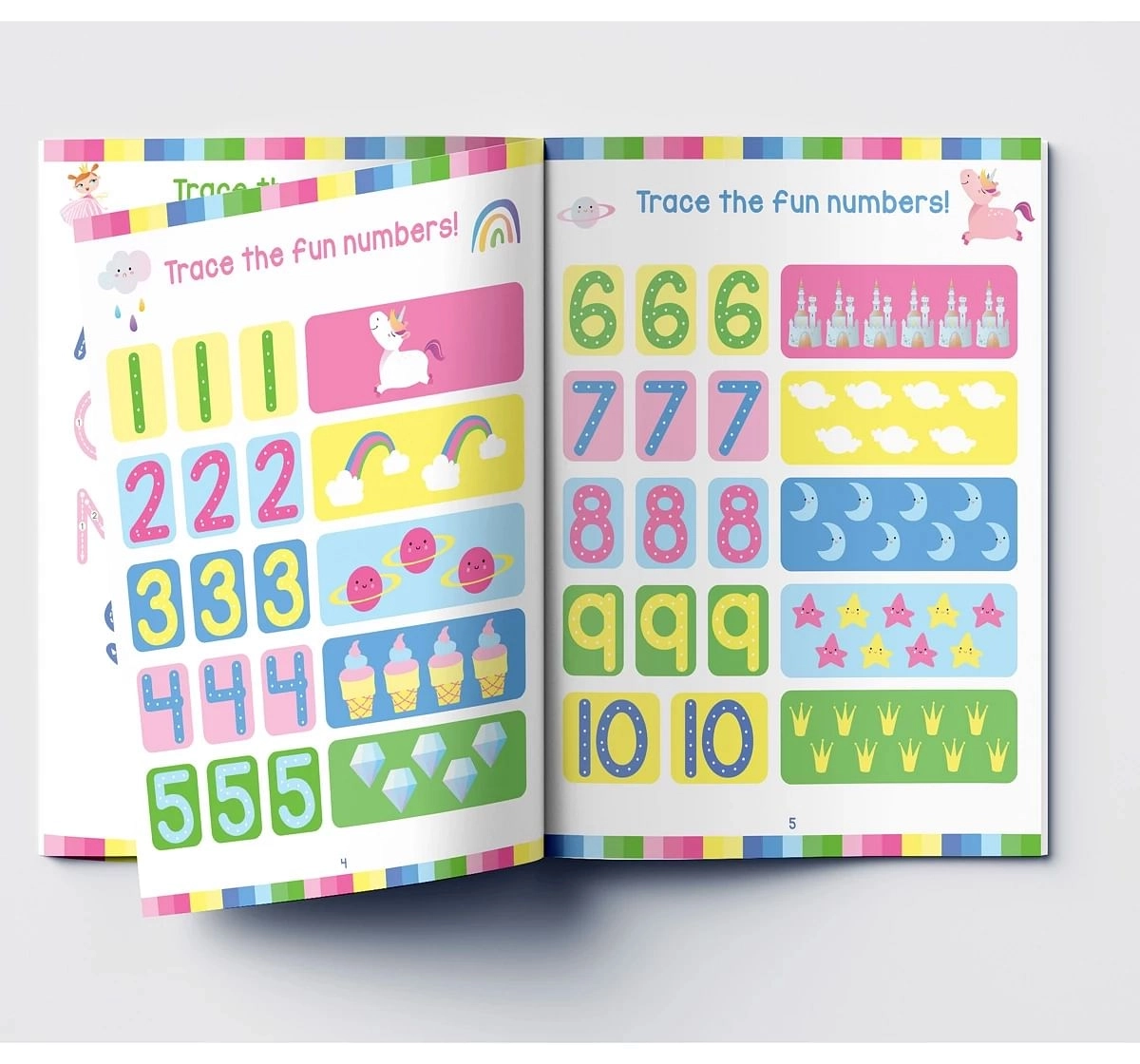 Wonder House Books Dream Like A Unicorn Reusable Wipe and Clean Activity Book With 15 Sheets for kids 2Y+, Multicolour