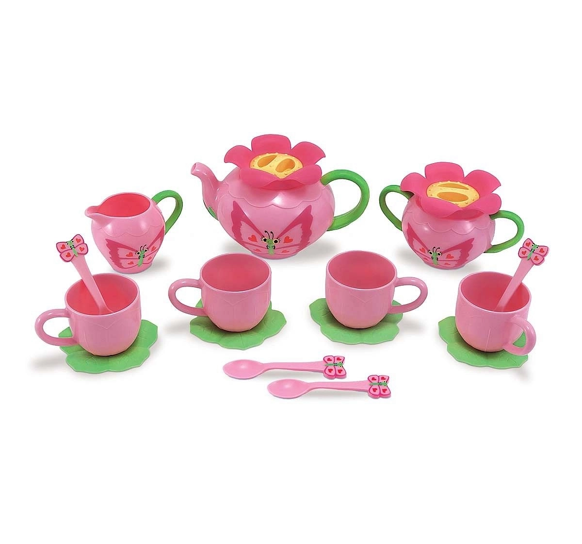 Melissa & Doug : Bella Butterfly Tea Set Kitchen Sets & Appliances for Kids Age 5Y+