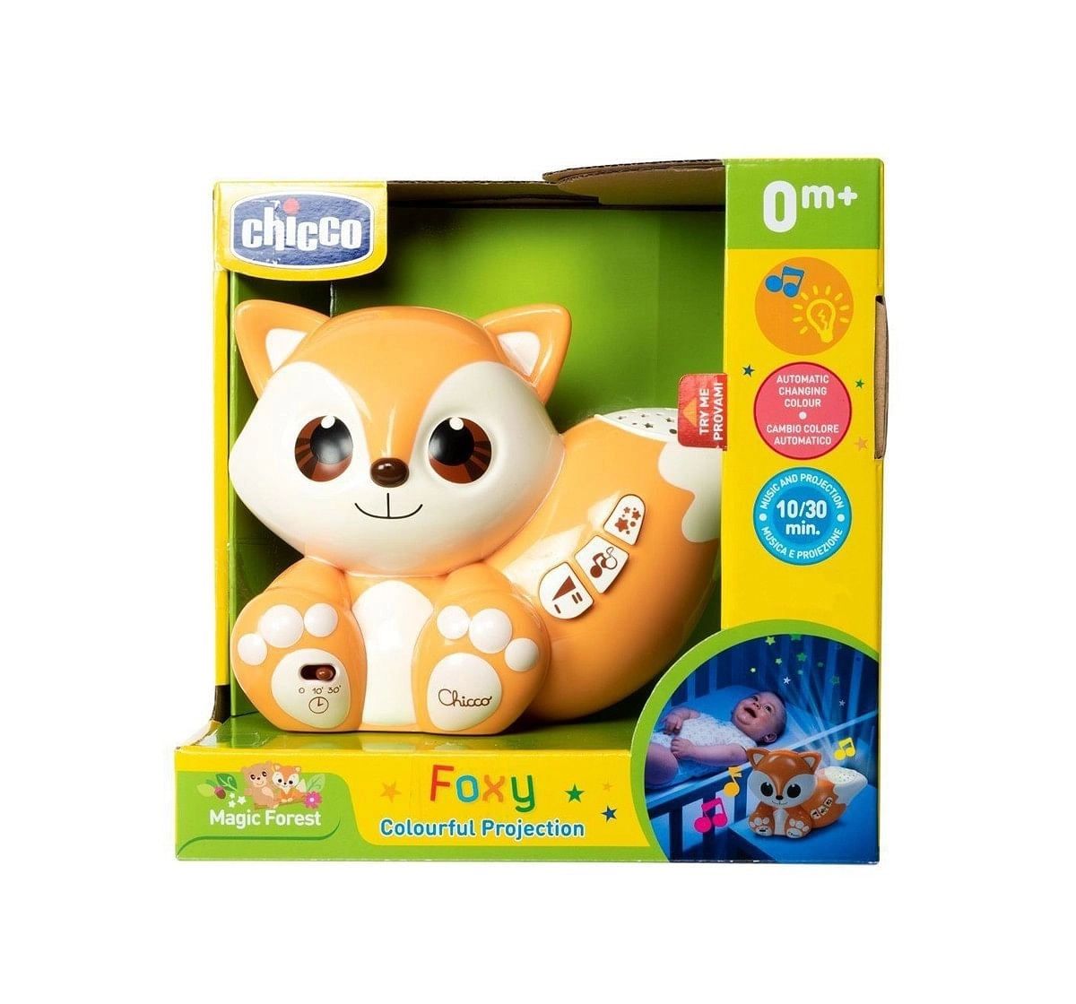 Chicco Foxy Musical Projector for New Born Kids age 0M+ 