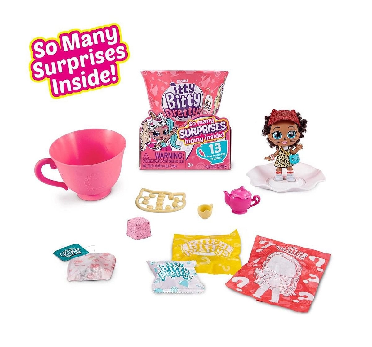 Itty Bitty Pretty Tea Party Cups Set, Assorted, 3Y+