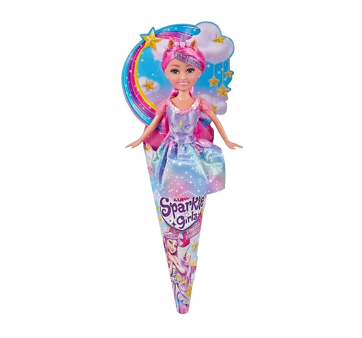 Sparkle Girlz  Unicorn Princess Cone Dolls & Accessories for age 3Y+ 