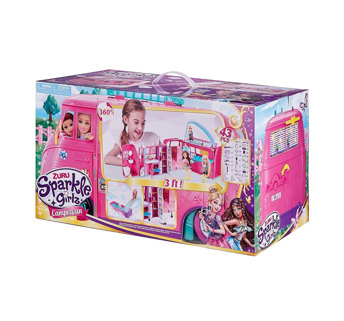 Sparkle Girlz Campervan Set Doll House & Accessories for age 3Y+ 