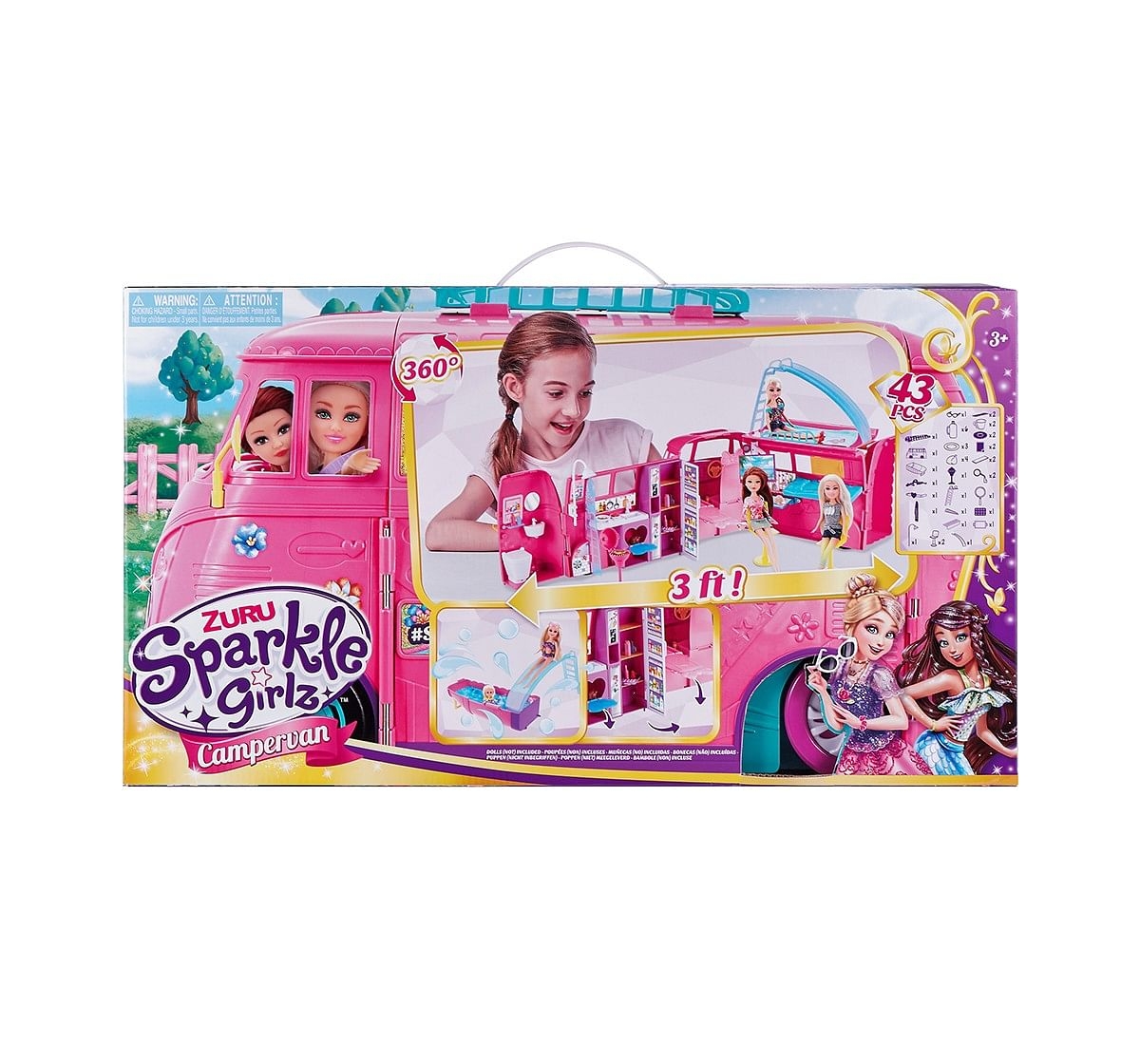 Sparkle Girlz Campervan Set Doll House & Accessories for age 3Y+ 