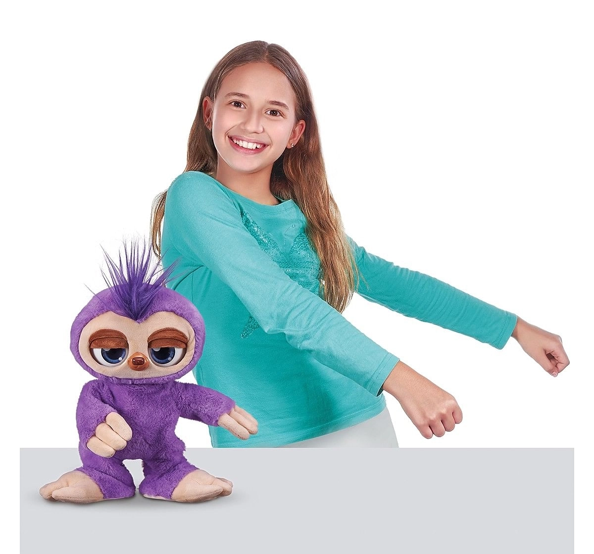 Zuru Pets Alive Fifi The Flossing Sloth Battery Powered Robotic Soft Toy, Purple, 3Y+