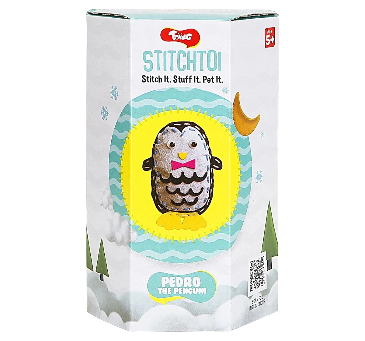 Toiing Stitchtoi Penguin: Diy Felt Kit, 4Y+ (Multicolor)