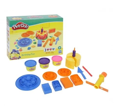 Play Doh Birthday Fun Playset for Kids 3Y+, Multicolour