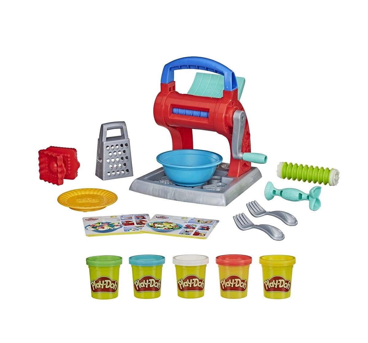 Play-Doh Kitchen Creations Noodle Party Playset for Kids 3 Years And Up With 5 Non-Toxic Play-Doh Colors Clay & Dough for Kids 