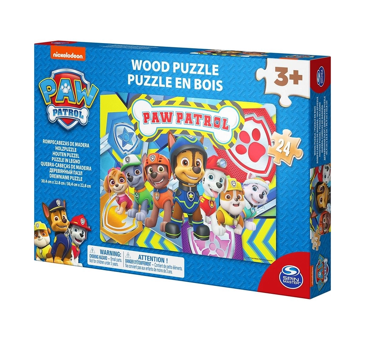 Cardinal Games Paw Patrol Wood Puzzle  Quirky Soft Toys for Kids age 3Y+ - 19 Cm 