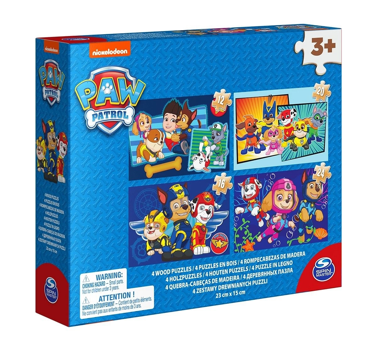 Cardinal Games Paw Patrol Wood Puzzle  Quirky Soft Toys for Kids age 3Y+ - 19 Cm 