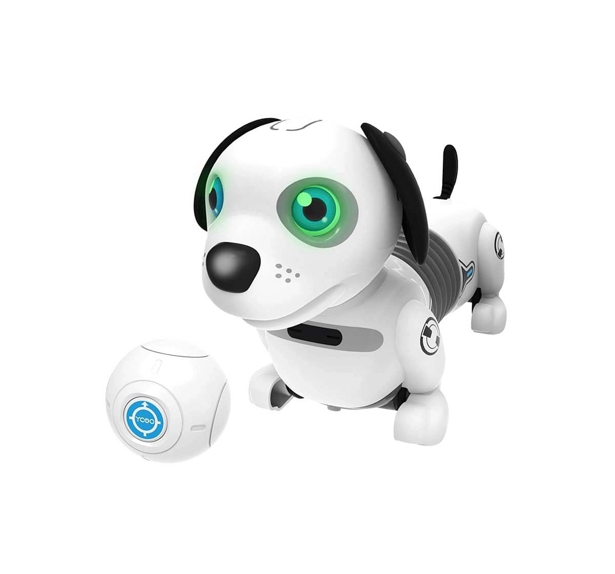 Silverlit Ycoo Robo Dackel Jr Ls An Interactive Robotic Puppy With Gesture Control Remote Included for Kids Age 5Y+ (White)