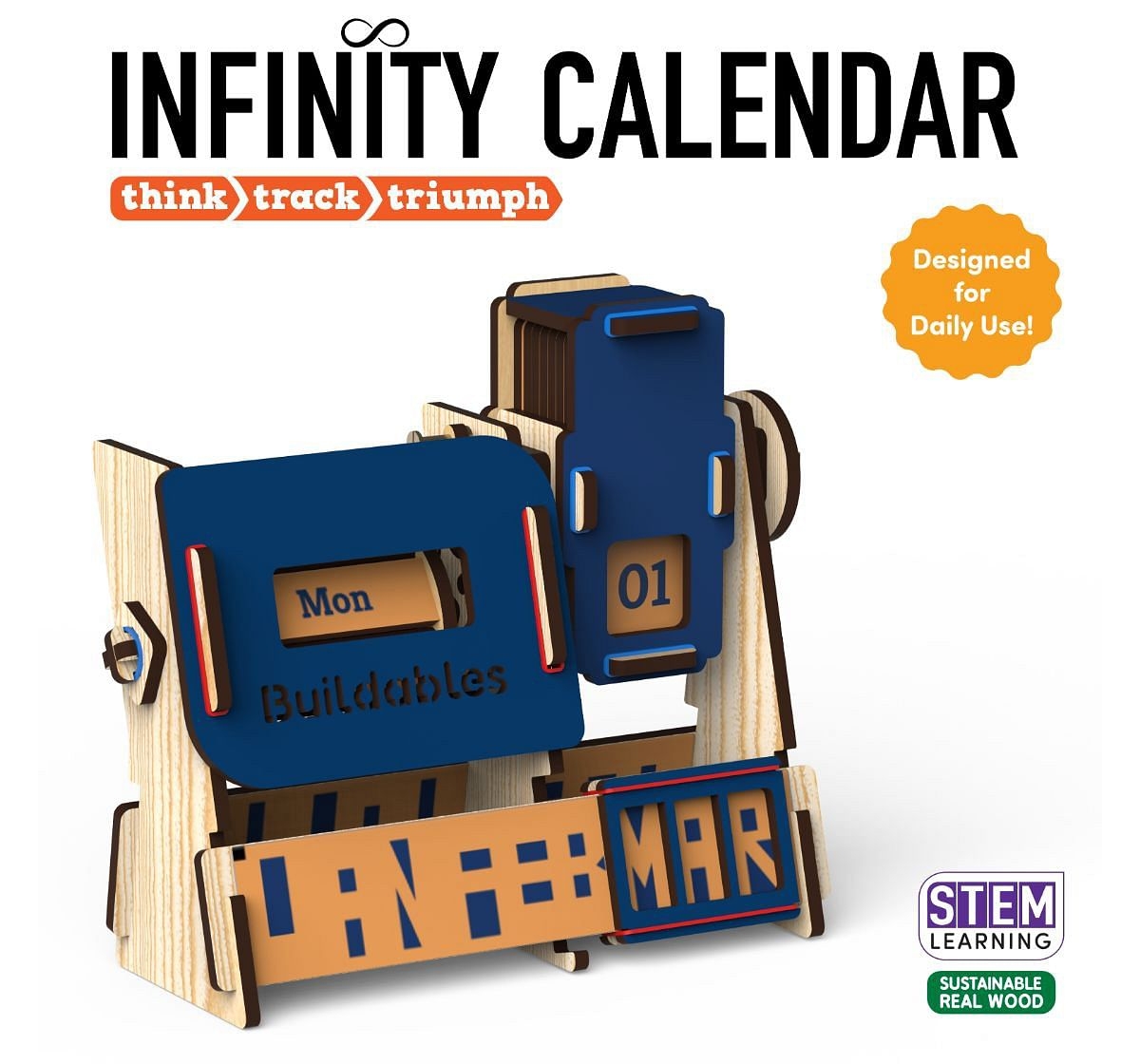 Skillmatics Buildables Infinity Calendar Build & Learn Multicolor 3Y+