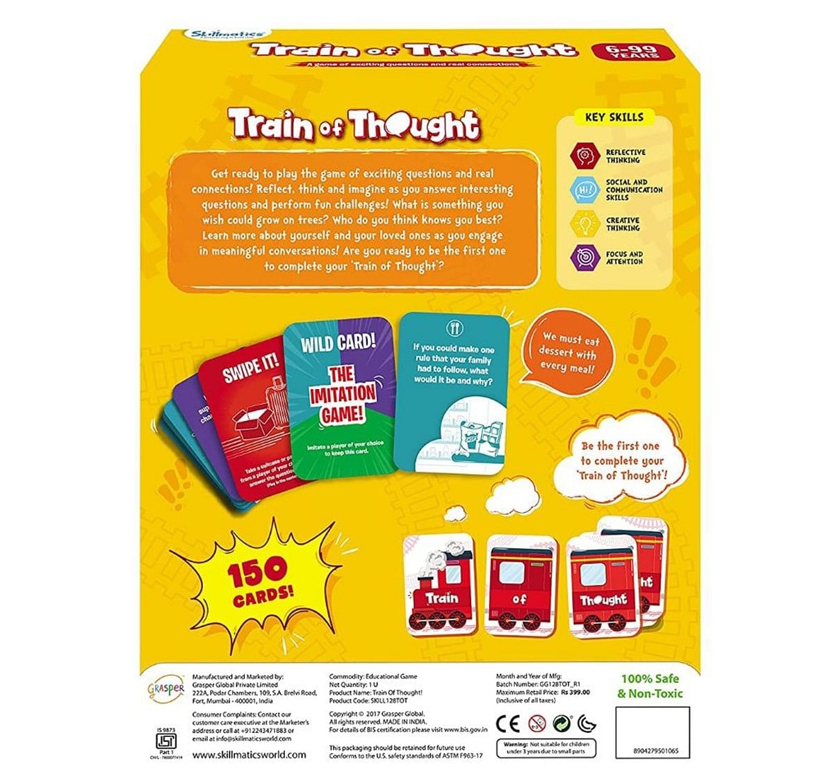 Skillmatics Train of Thought Paper card game Multicolor 3Y+