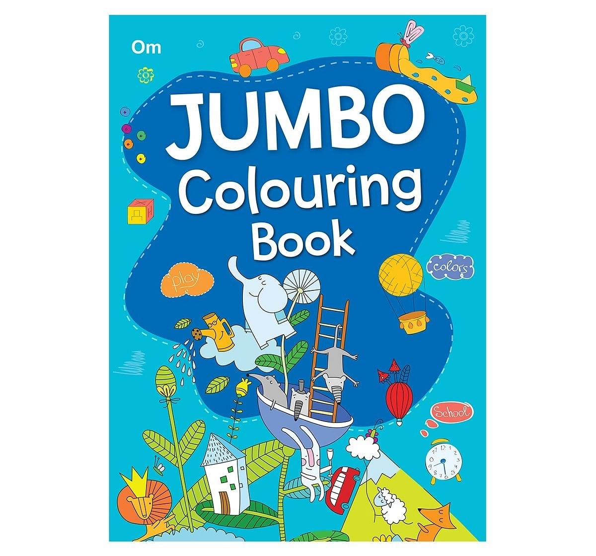 Colouring Book : Jumbo Colouring Book For Kids, 368 Pages Book By Om Books Editorial Team, Paperback