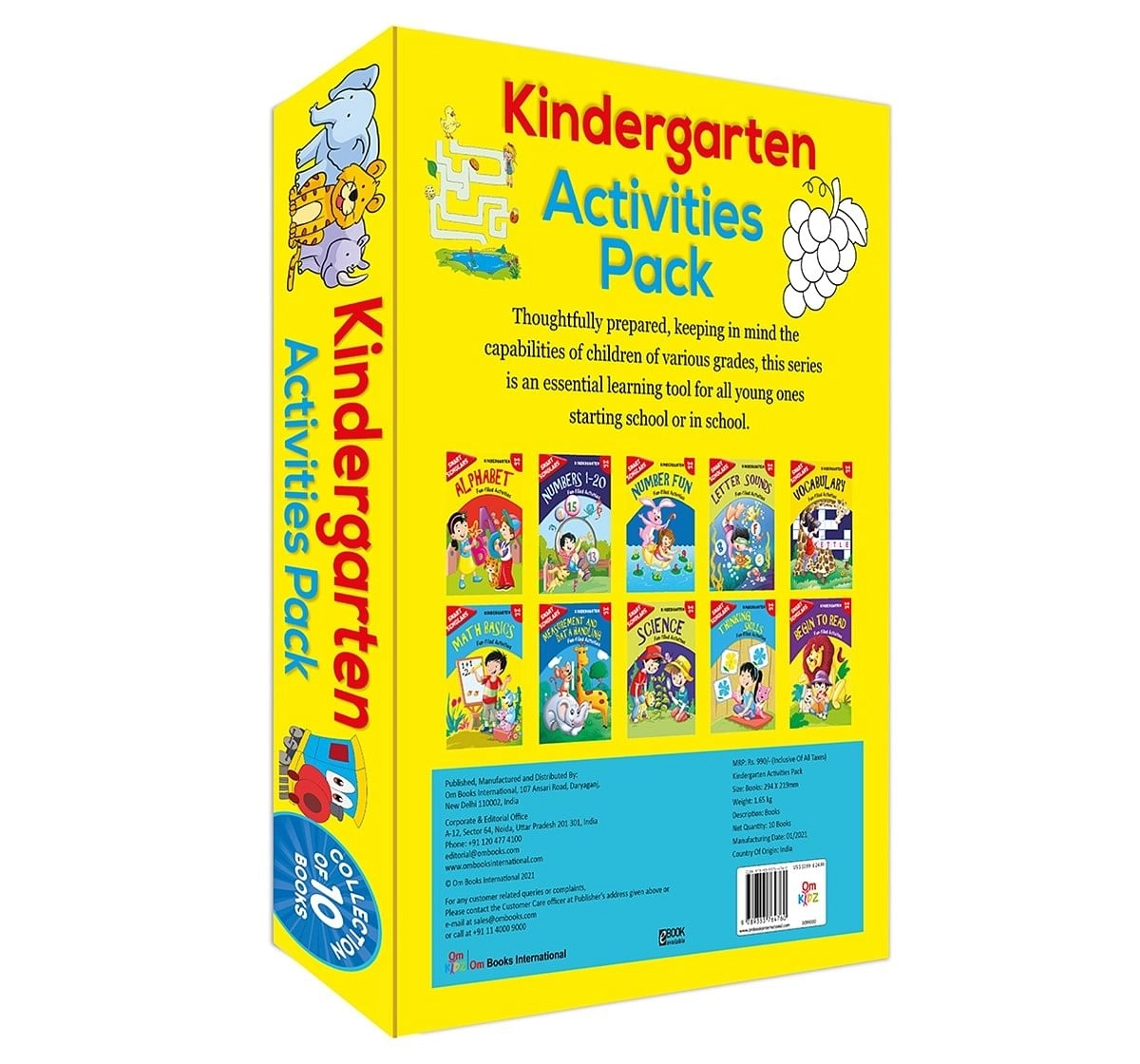 Kindergarten Activities Pack Smart Scholars, 320 Pages Book By Om Books Editorial Team, Paperback ( Collection Of 10 Books)