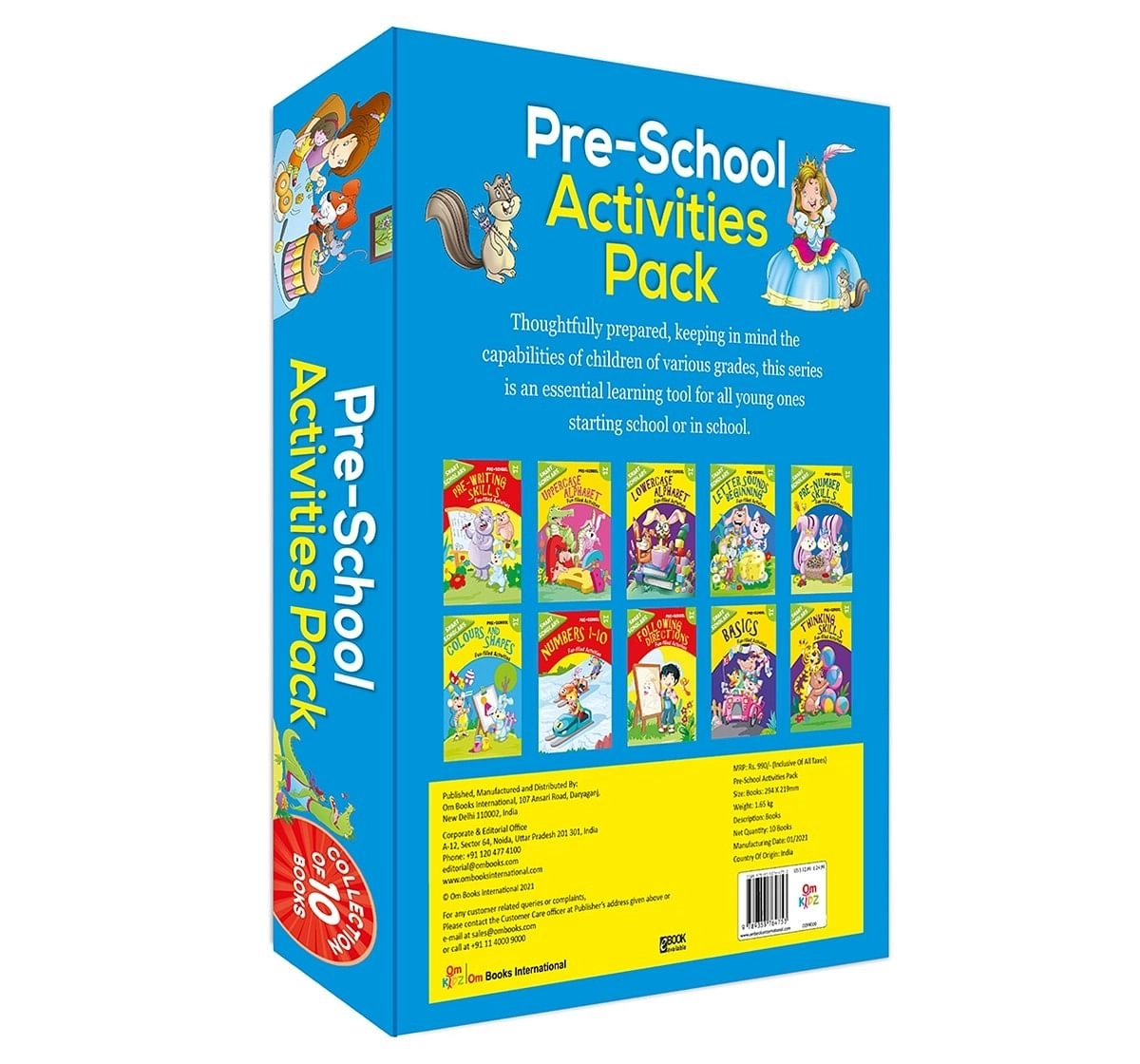 Pre-School Activities Pack Smart Scholars, 320 Pages Book By Om Books Editorial Team, Paperback ( Collection Of 10 Books)