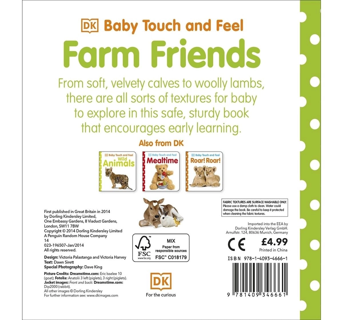Baby Touch & Feel Farm Friends, 208 Pages Book by DK Children, Hardback