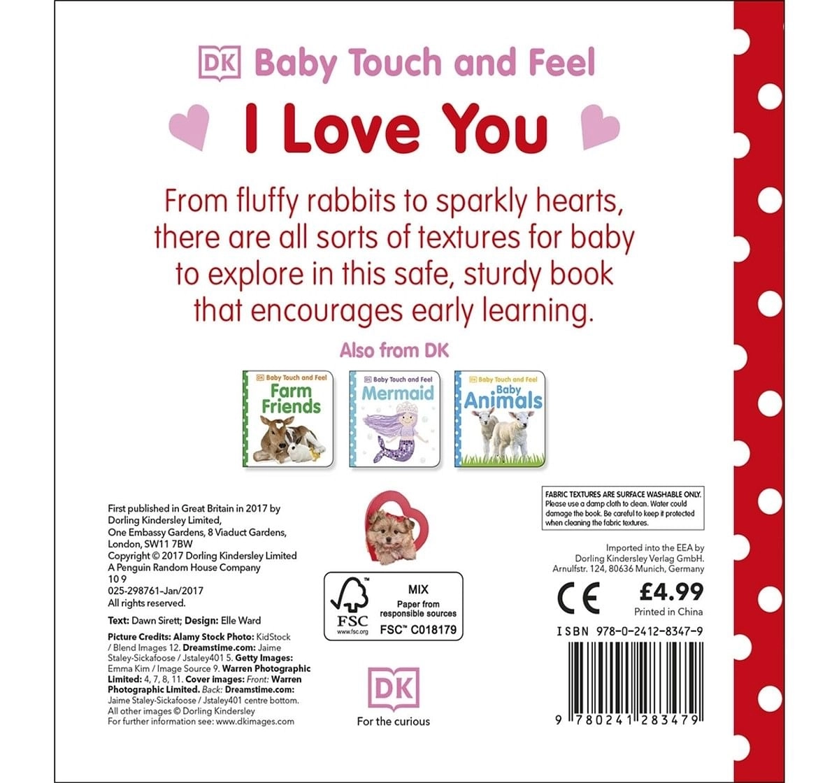 Baby Touch and Feel I Love You, 14 Pages Book by DK Children, Paperback
