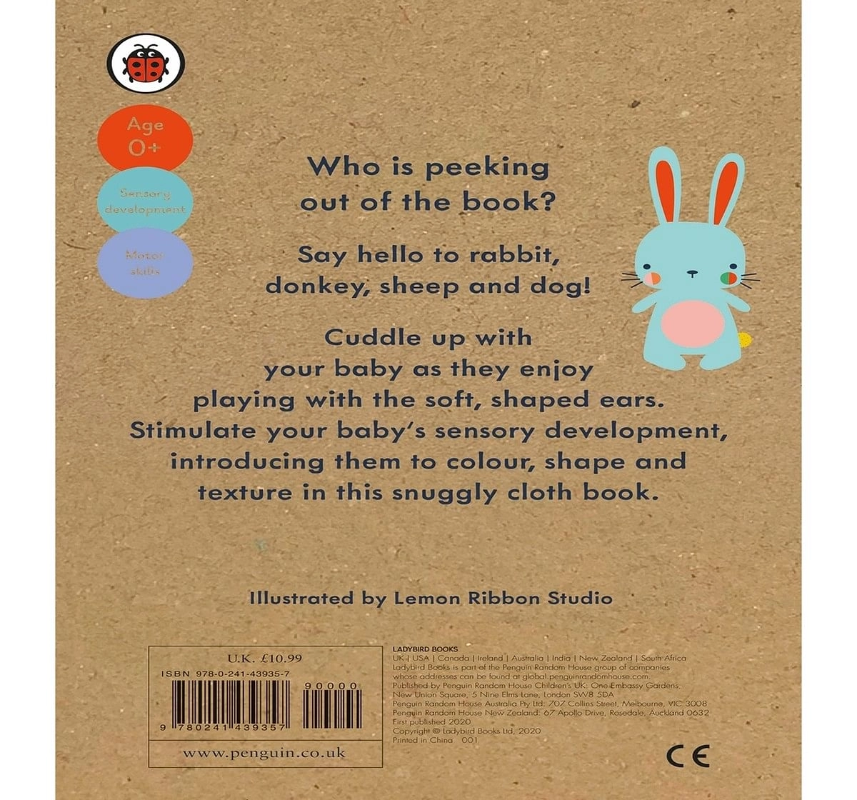 Baby Touch: Ears cloth book, 432 Pages Book by Ladybird, Cloth