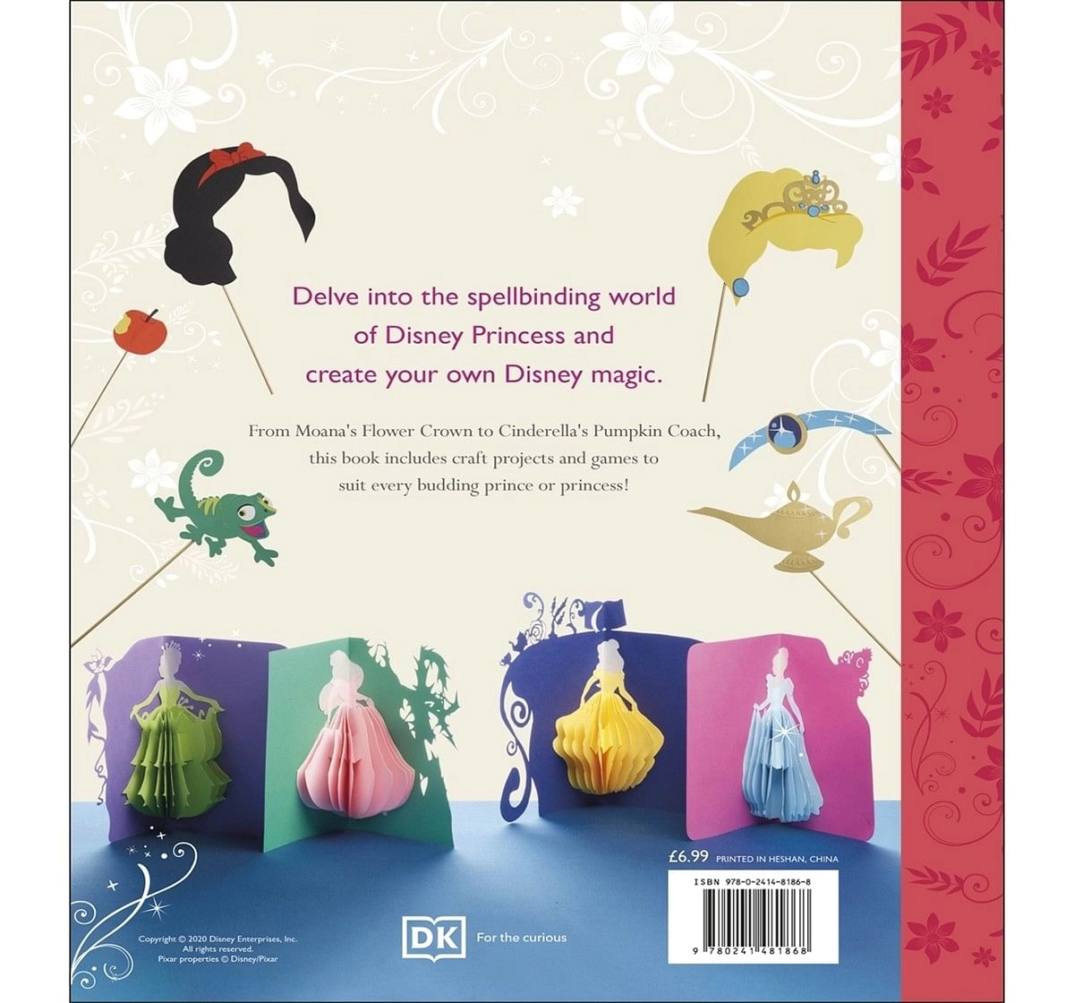Disney Princess Craft Book, 208 Pages Book by DK Children, Paperback