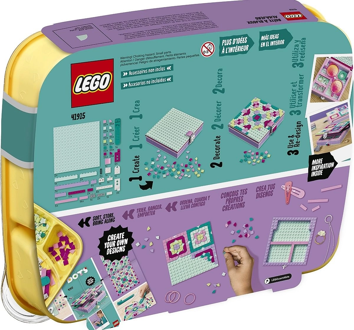 LEGO DOTS Jewelry Box 41915 Lego Blocks for age 6Y+ 