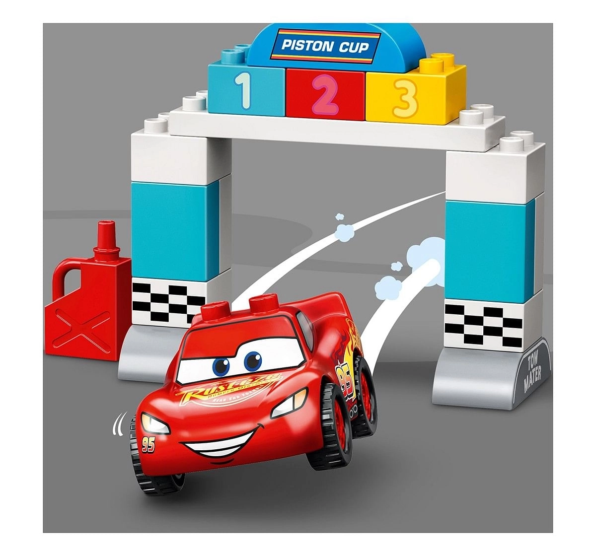 LEGO 10924 Lightning McQueen's Race Day Lego Blocks for Kids age 2Y+ 