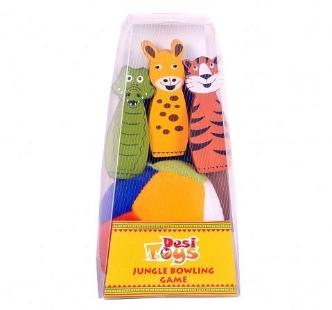 Desi Toys Jungle Bowling Game for Kids age 3Y+ - 4.3 Cm 