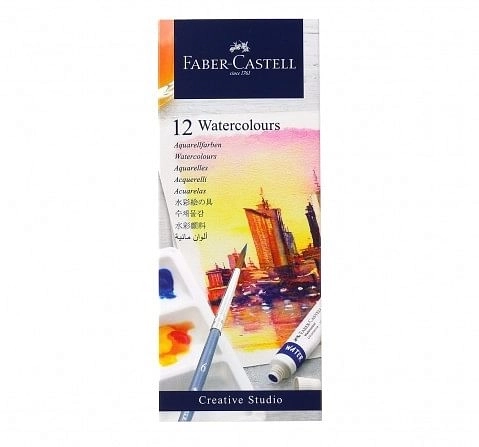 Faber-Castell 1400098 student water colour in 5ml tubes ass set 6, 8Y+
