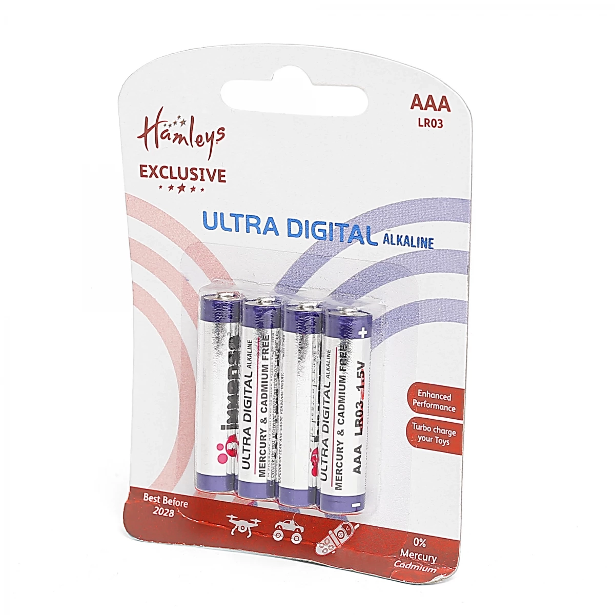 Immense LR03 AAA Alkaline Battery Pack of 4 6Y+