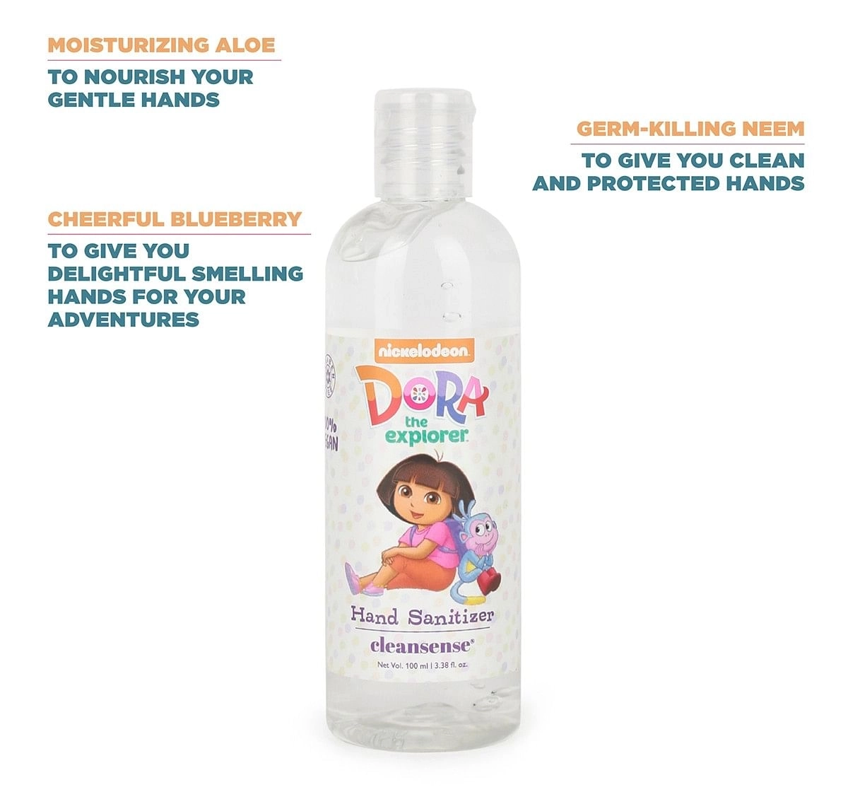 Cleansense Dora Gel Hand Sanitizers 100ml, 2Y+