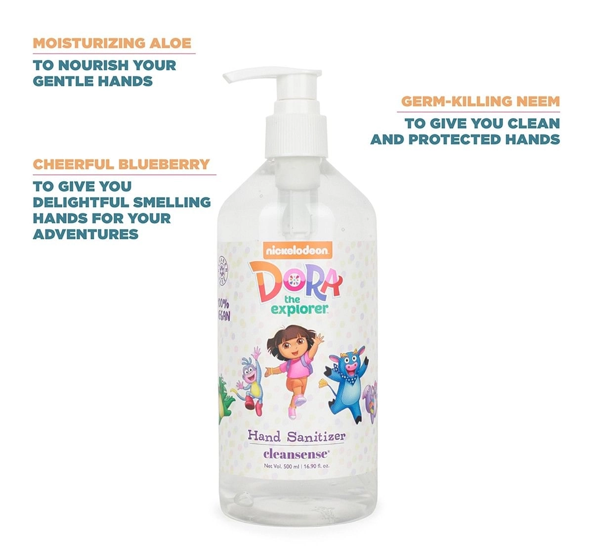 Cleansense Dora Gel Hand Sanitizers 500ml, 2Y+