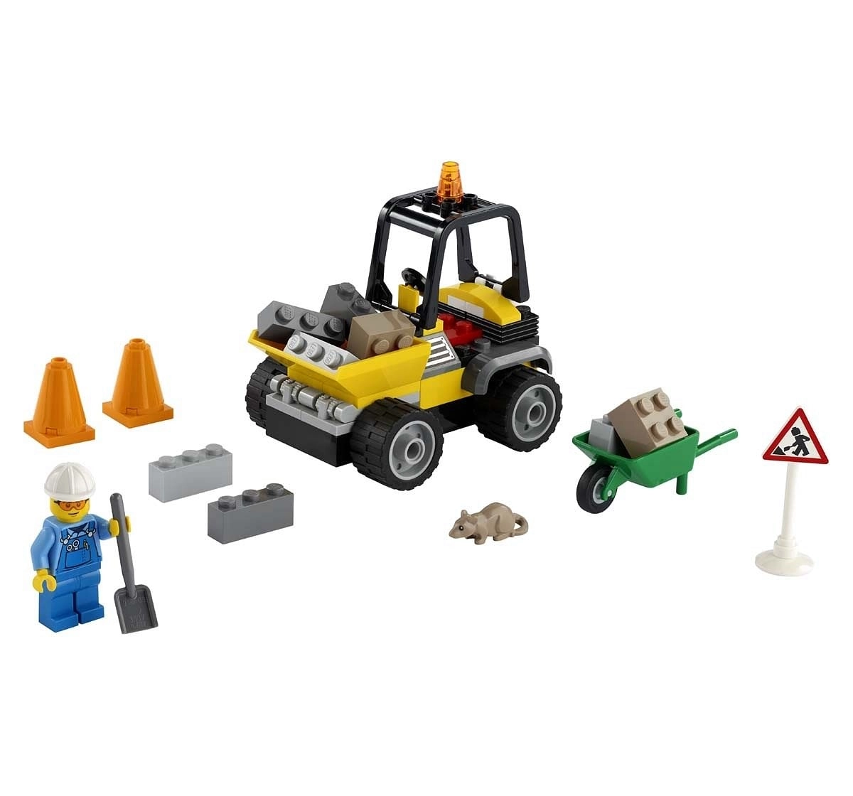 Lego Roadwork Truck Lego Blocks for Kids Age 4Y+