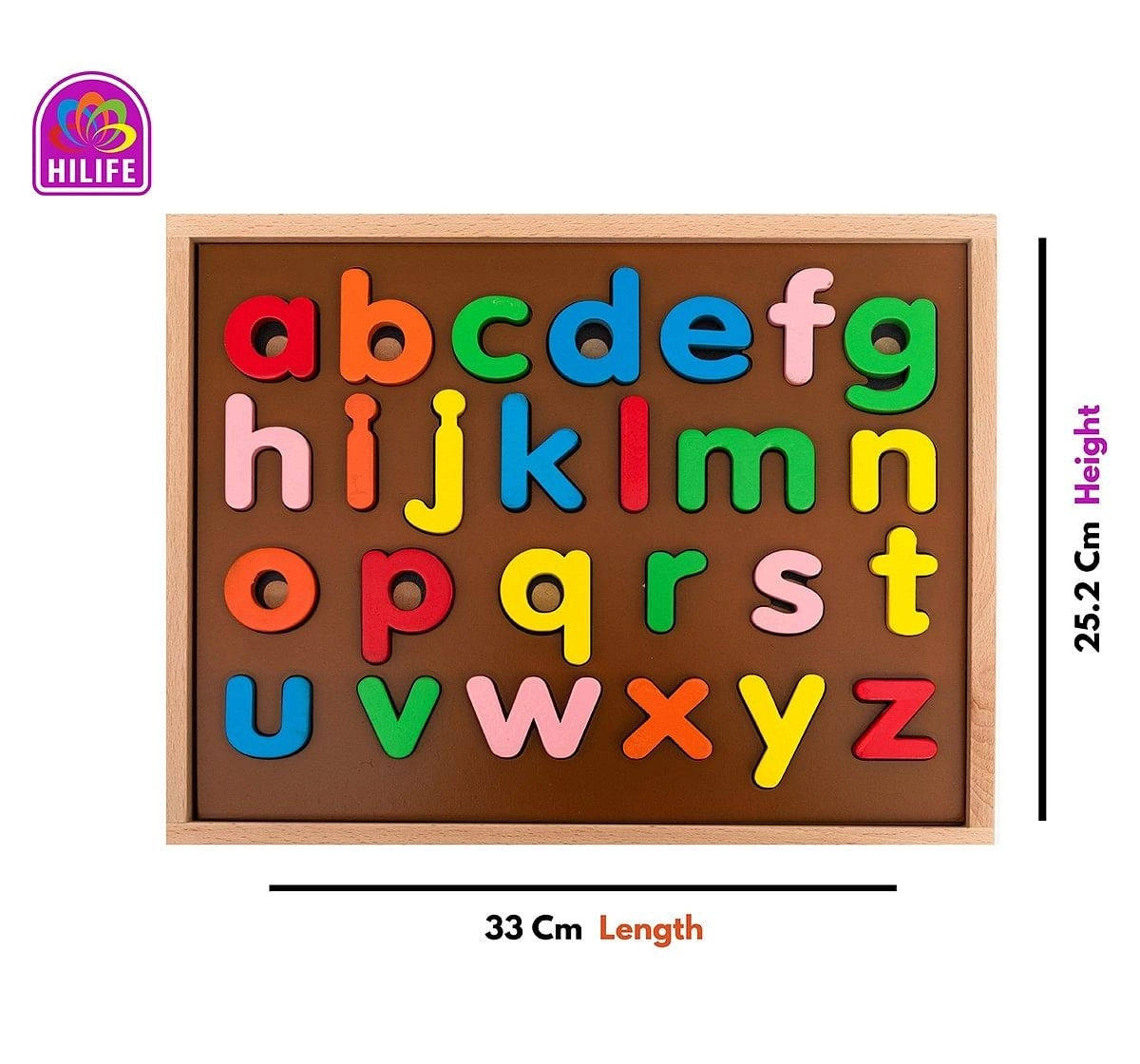 Hilife English Alphabet Puzzle 3 Layers Lowercase,  3Y+ (Multicolor)