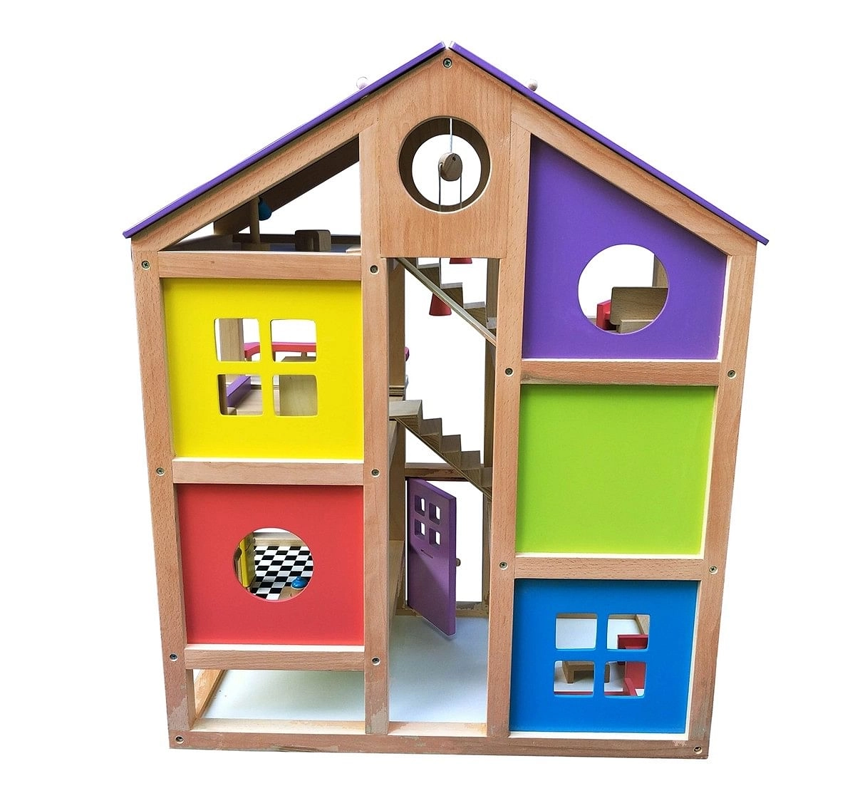Hilife Furnished Doll House,  3Y+ (Multicolor)