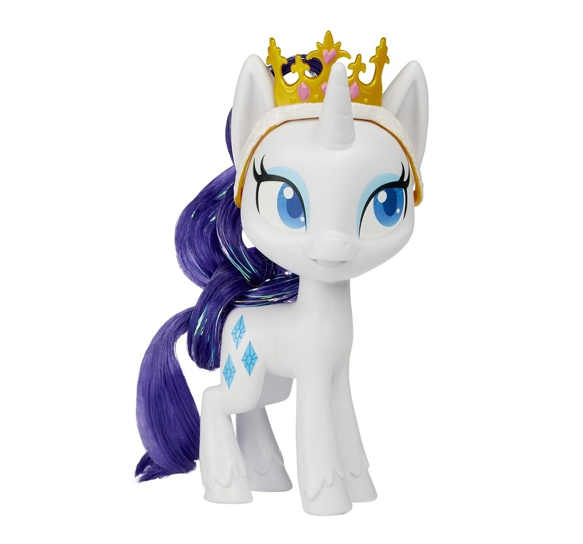 My Little Pony Rarity Potion Dress Up Figure 5 Inch White Pony Toy with DressUp Fashion Accessories Brushable Hair and Comb Multicolor 3Y+