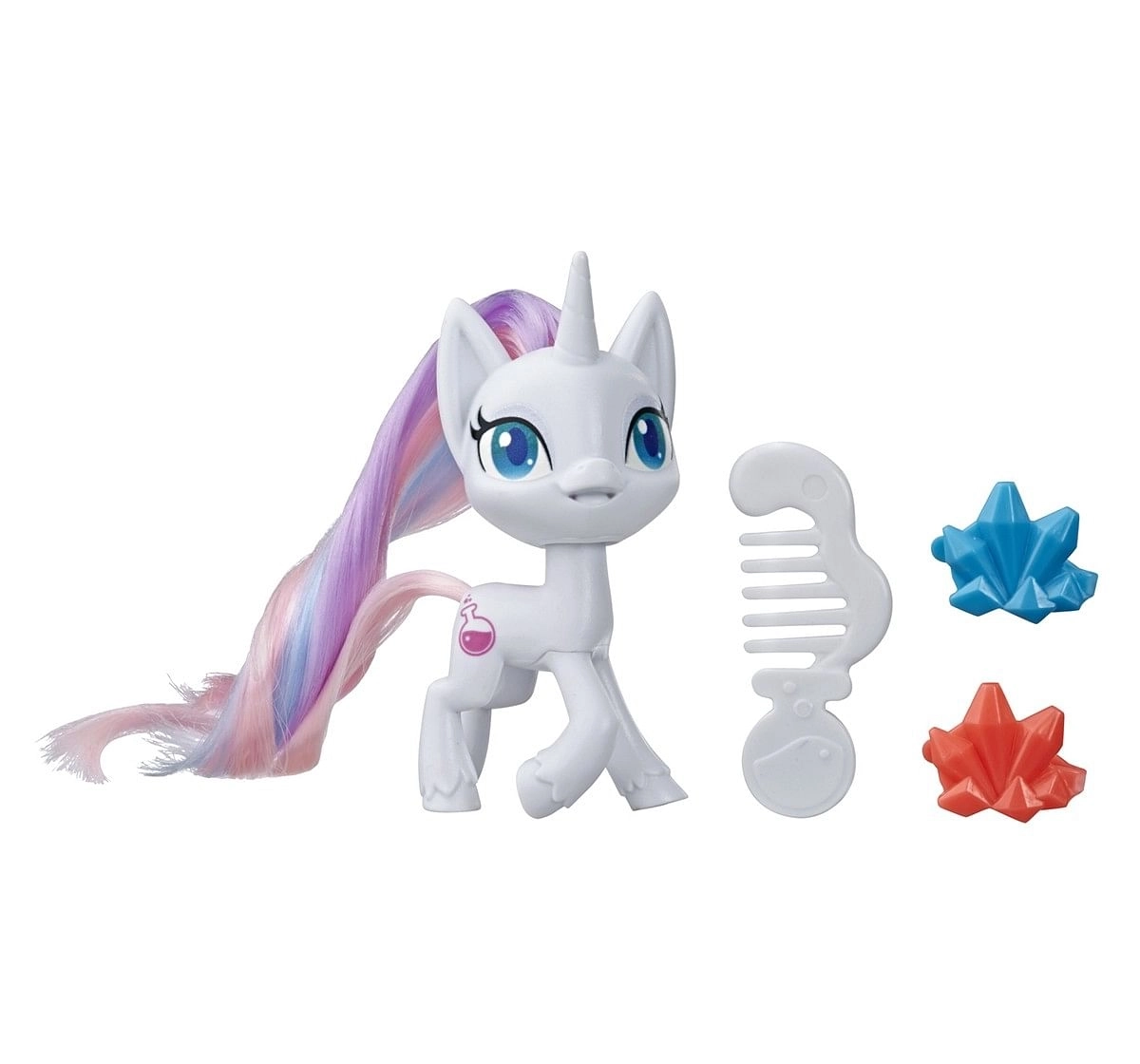 My Little Pony Applejack Potion Pony Figure-3-Inch Orange Pony Toy with Brushable Hair, Comb, and 4 Surprise Accessories for age 3Y+